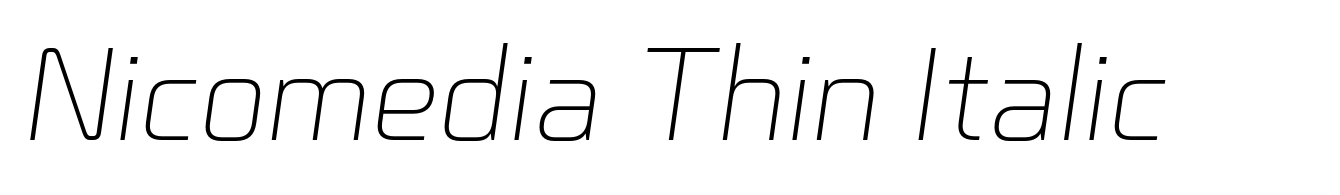 Nicomedia Thin Italic